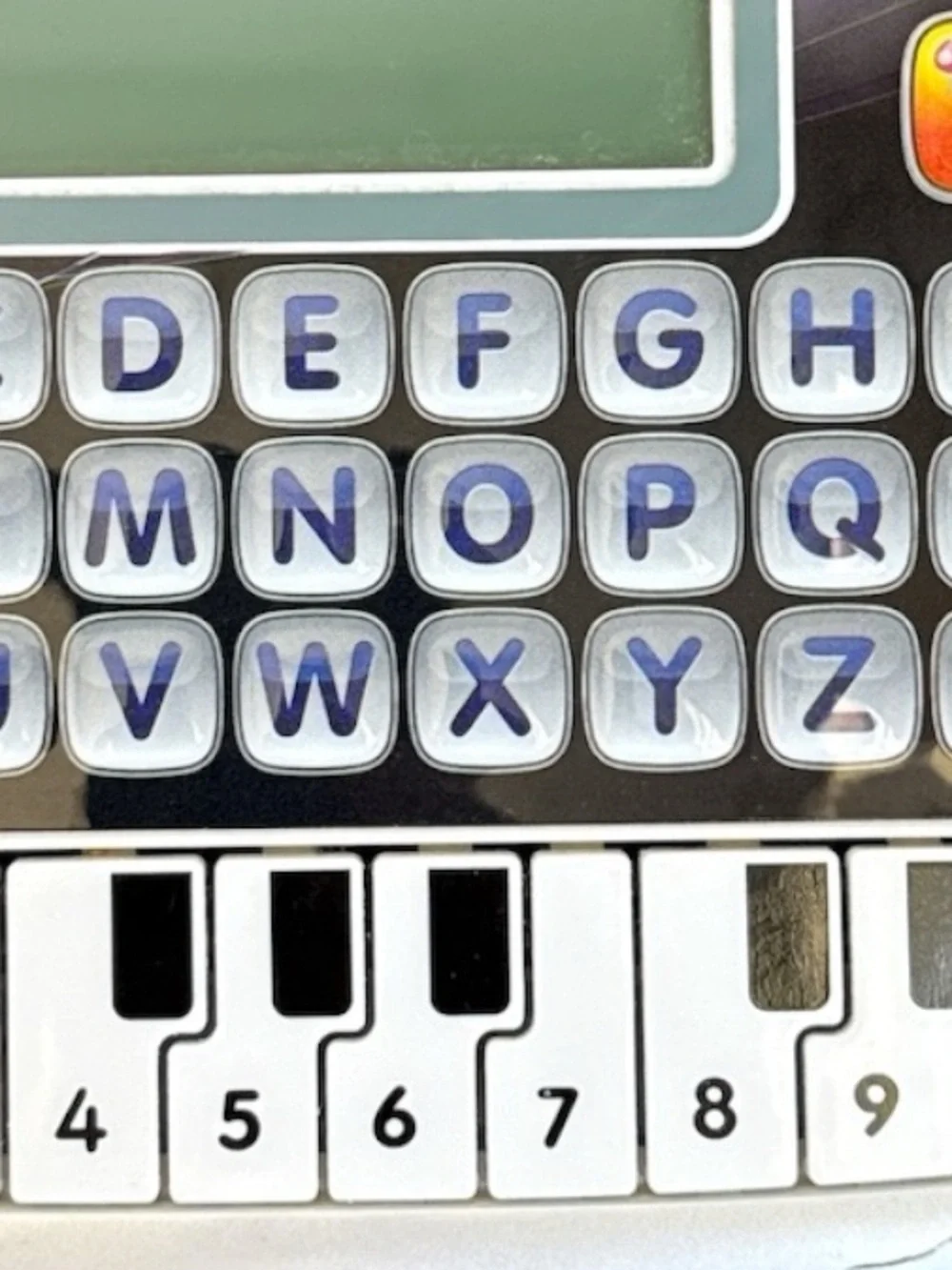 VTech Little Apps Tablet Black Educational Learning Toy Piano Tested